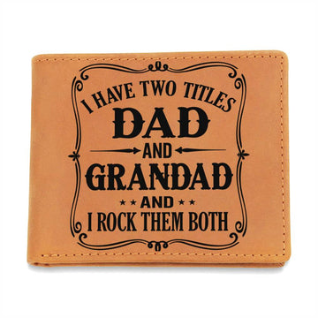 I have two titles..... Graphic Leather Wallet