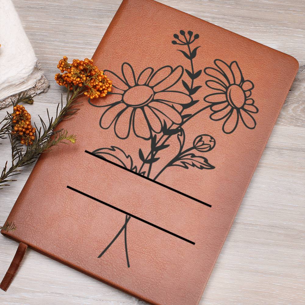 Personalized April Flower - Graphic Journal