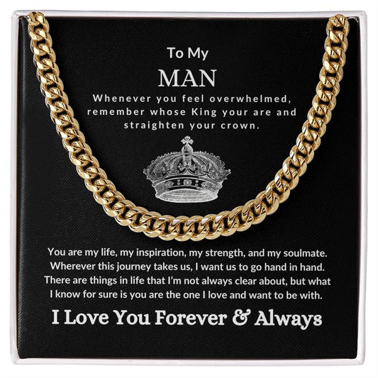 To My Man - Cuban Link Necklace