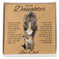 To My Daughter Love Dad - Alluring Beauty Necklace
