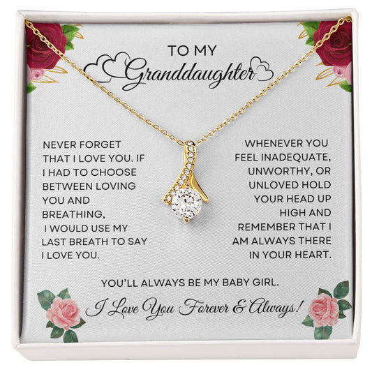 To My Granddaughter - Alluring Beauty Necklace