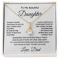 To My Beautiful Daughter Love Dad - Alluring Beauty Necklace