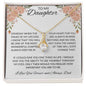 To My Daughter Love Dad - Alluring Beauty Necklace
