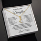 To My Beautiful Daughter Love Mom - Alluring Beauty Necklace