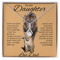To My Daughter Love Dad - Alluring Beauty Necklace