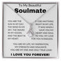 To My Beautiful Soumate- Alluring Beauty Necklace