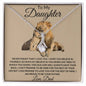 To My Daughter Love Dad - Alluring Beauty Necklace