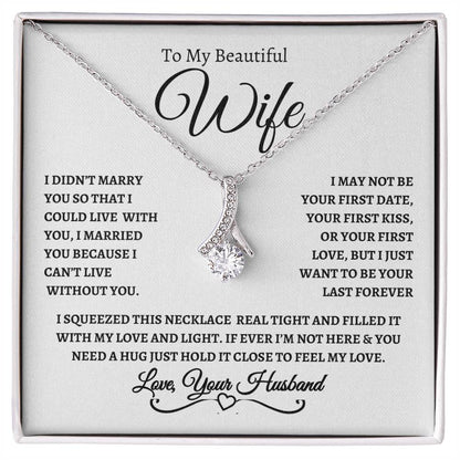 To My Beautiful Wife - Alluring Beauty Necklace