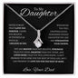 To My Daughter Love Dad - Alluring Beauty Necklace