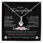 To My Daughter Love Dad - Alluring Beauty Necklace