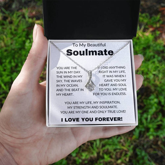 To My Beautiful Soulmate- Alluring Beauty Necklace