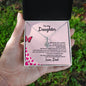 To My Daughter Love Dad - Alluring Beauty Necklace