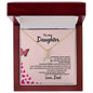 To My Daughter Love Dad - Alluring Beauty Necklace