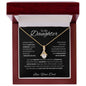 To My Daughter Love Dad - Alluring Beauty Necklace