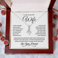 To My Beautiful Wife - Alluring Beauty Necklace