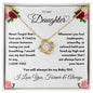 To My Daughter - Love Knot Necklace