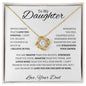 To My Daughter Love Dad - Love Knot Necklace