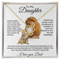 To My Daughter Love Dad - Love Knot Necklace