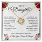 To My Daughter - Love Knot Necklace