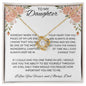 To My Daughter Love Dad - Love Knot Necklace