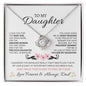 To My Daughter Love Dad - Love Knot Necklace