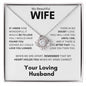 To My Beautiful Wife Your Loving Husband - Love Knot Necklace