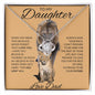 To My Daughter Love Dad - Love Knot Necklace