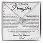 To My Amazing Daughter Love Dad - Love Knot Necklace