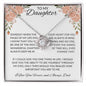 To My Daughter Love Dad - Love Knot Necklace