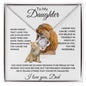 To My Daughter Love Dad - Love Knot Necklace