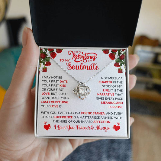 To My Soulmate - Love Knot Necklace