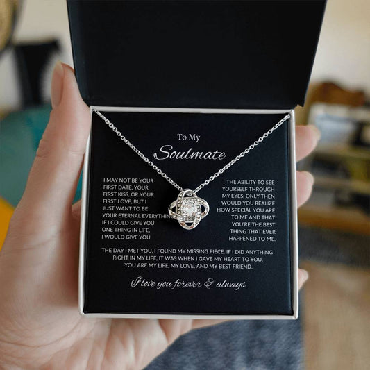 To My Soulmate - Love Knot Necklace