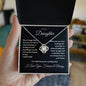 To My Daughter - Love Knot Necklace