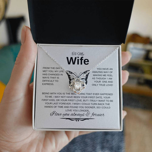 To My Wife - Love Knot Necklace
