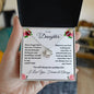 To My Daughter - Love Knot Necklace