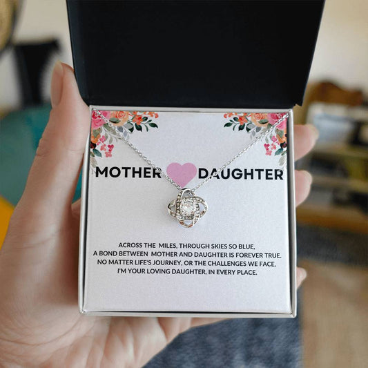 Mother & Daughter Love Knot Necklace