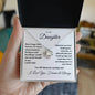 To My Daughter - Love Knot Necklace