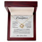 To My Daughter Love Dad - Love Knot Necklace