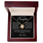 To My Daughter Love Dad - Love Knot Necklace