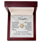 To My Daughter - Love Knot Necklace