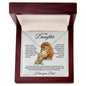 To My Daughter Love Dad - Love Knot Necklace