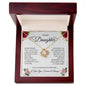 To My Daughter - Love Knot Necklace