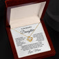 To My Beautiful Daughter Love Mom - Love Knot Necklace