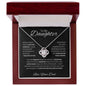 To My Daughter Love Dad - Love Knot Necklace