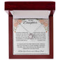 To My Daughter Love Dad - Love Knot Necklace