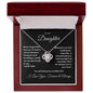 To My Daughter - Love Knot Necklace