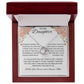 To My Daughter Love Mom - Love Knot Necklace
