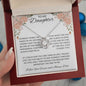 To My Daughter Love Dad - Love Knot Necklace
