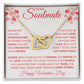 To My Soulmate - Interlocking Hearts Necklace