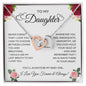 To My Daughter - Interlocking Hearts Necklace